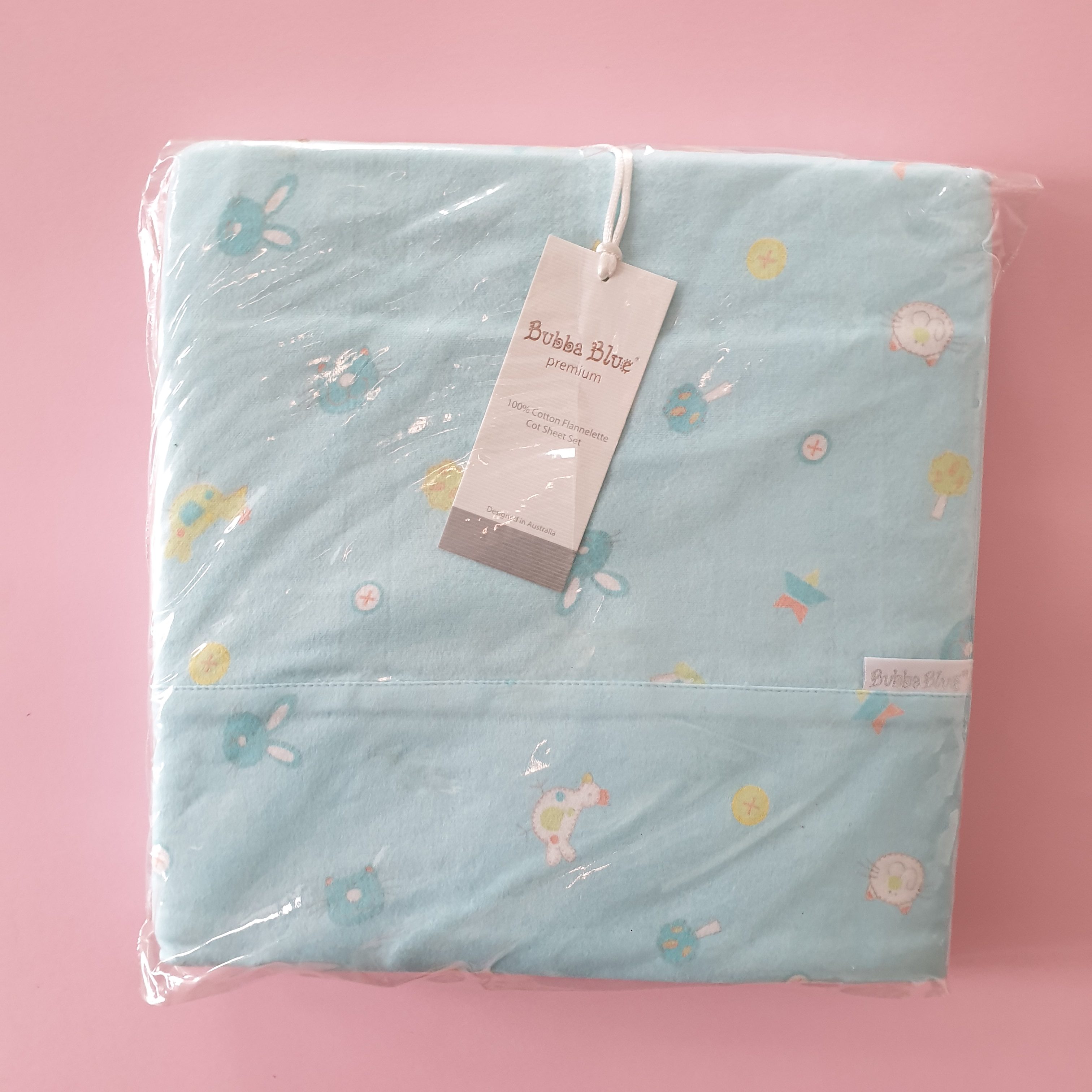 Bubba Blue - Fitted Cotton Sheet - Little Marley